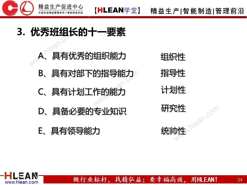 「精益學堂」如何做一名合格的班組長