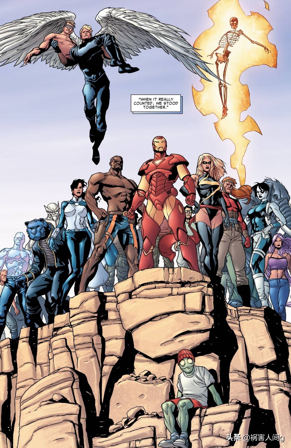 美国队长领导的“秘密复仇者”与漫威英雄内战