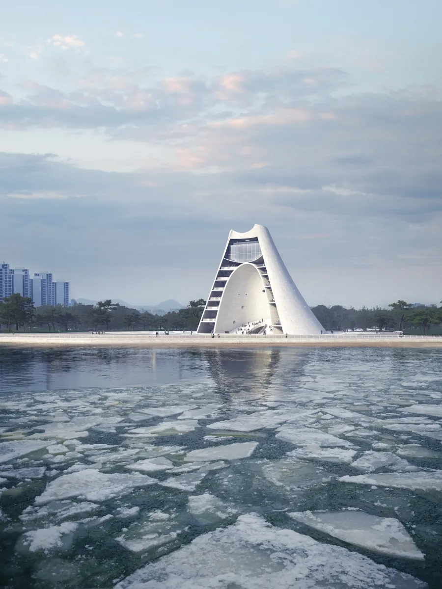 OPEN在建项目:烟台海边的时光塔