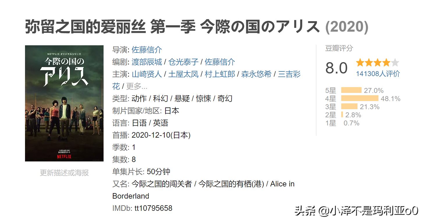 豆瓣评分8.0以上，全程高能的10部悬疑惊悚剧