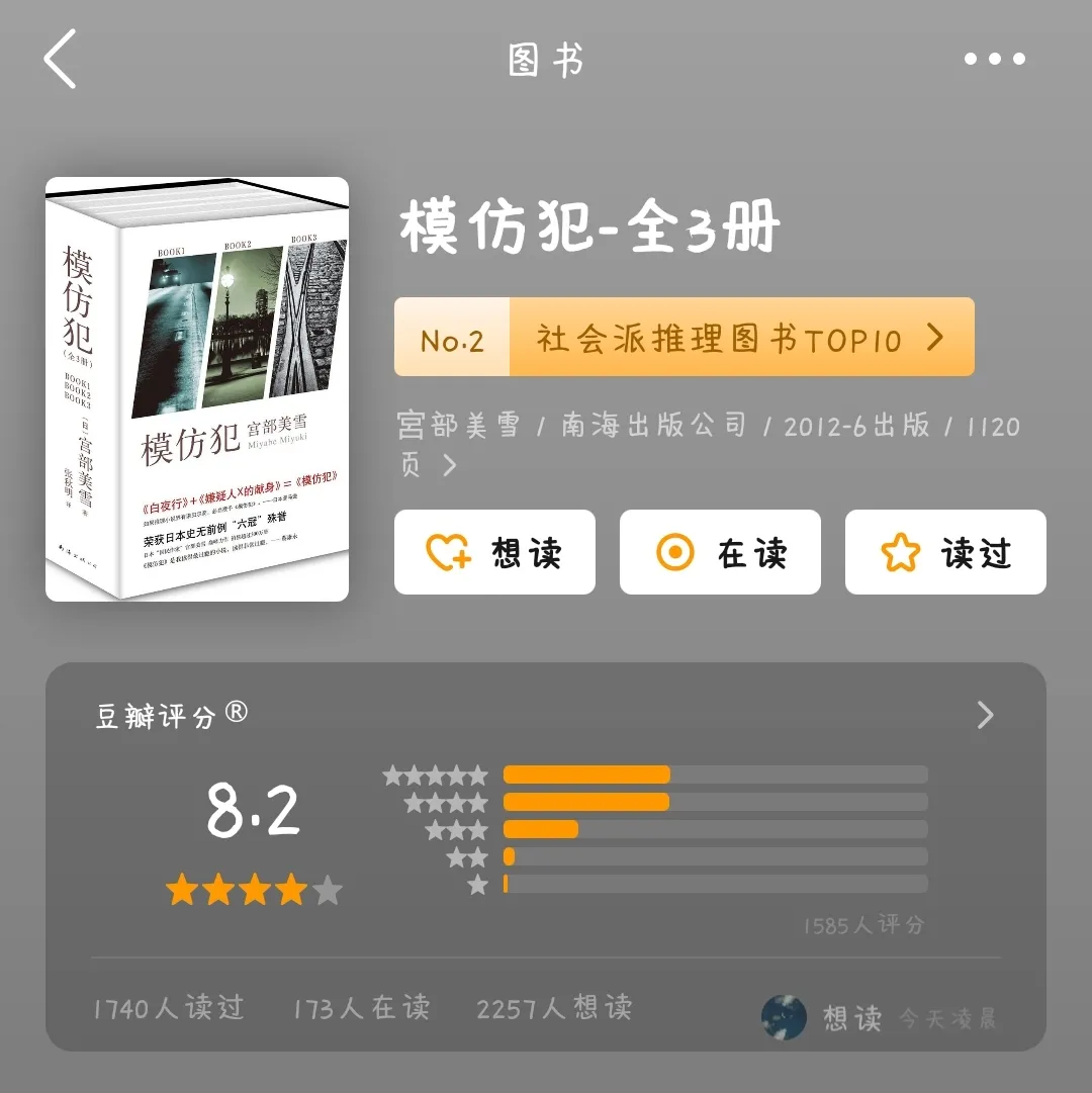 这10本豆瓣热门的社会派推理小说，拯救你的冬日书荒（上篇）