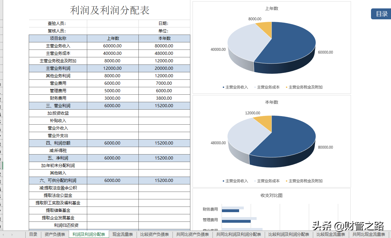 这13张表格做的财务报表分析软件，真的绝绝子！自动图表分析