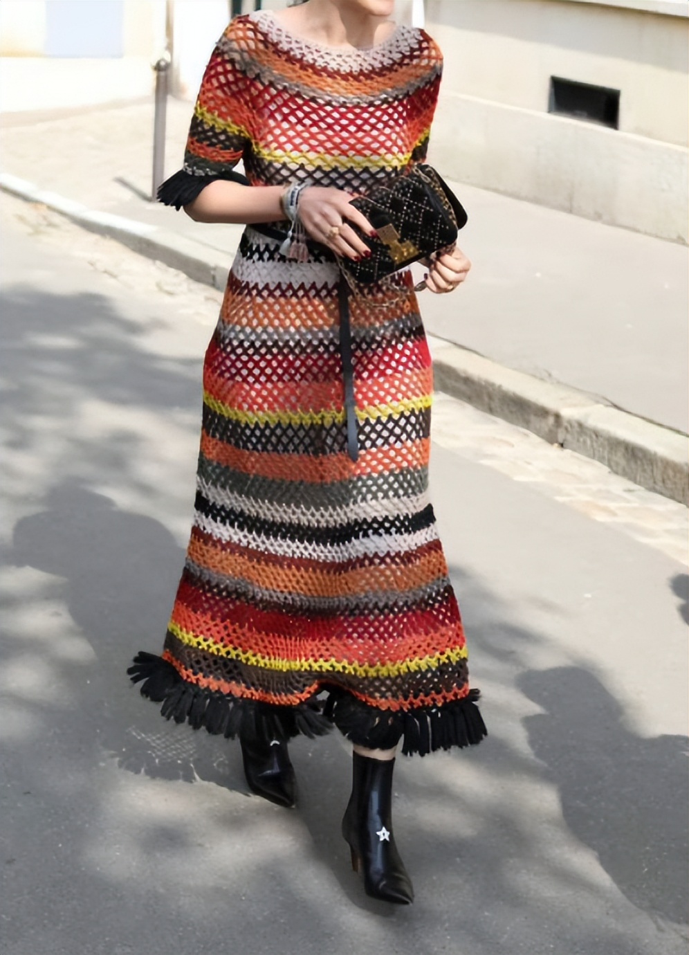 还在买裙子穿?看看钩针编织的春秋季长裙,这也太时尚了吧