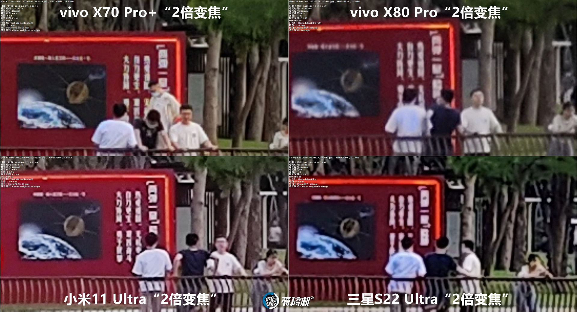 旗舰拍照PK：vivo X80Pro对X70Pro+、三星S22Ultra、小米11Ultra