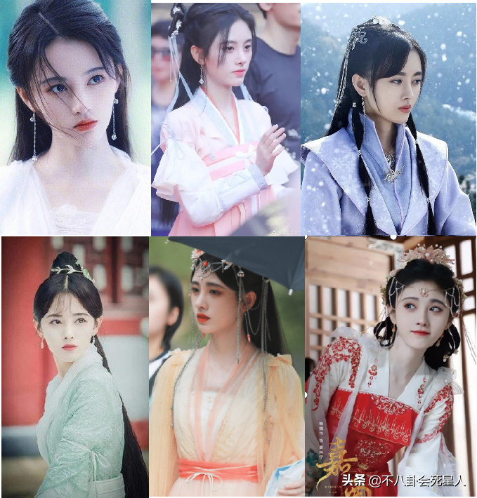 娱乐圈“一眼美人”太多了，全靠妆容造型加持，样貌缺点很明显