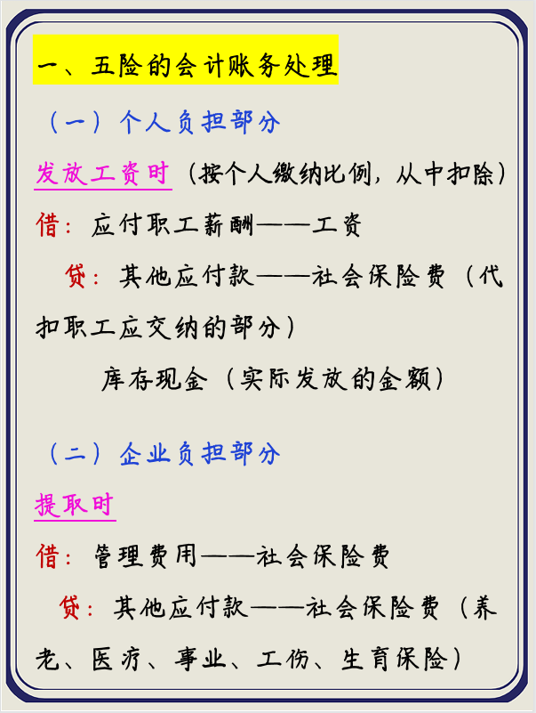 关于五险一金的账务处理，身为会计你真的都能做对吗？看完别打脸