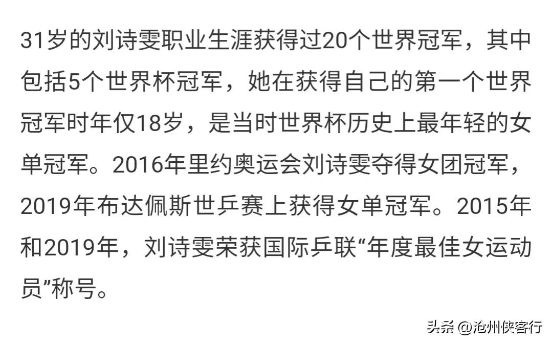 2019年女子世界杯乒乓球决赛（「乒坛资讯」刘诗雯、阿昌塔当选国际乒联运动员委员会主席）