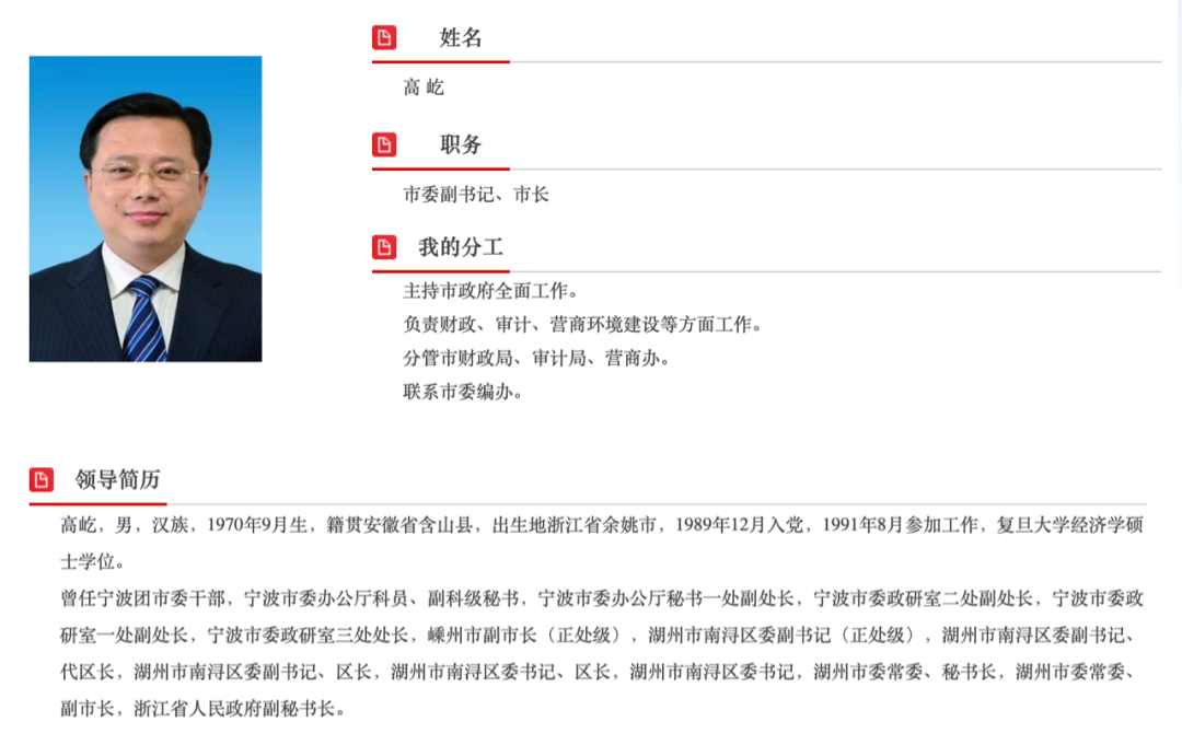 任市长7个月后，他履新市委书记