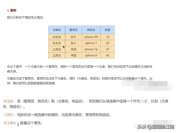 阿里面试篇：数据库的三大范式