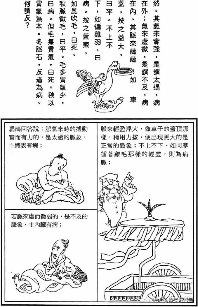 《漫画版八十一难经》第十五难：何谓春弦、夏钩、秋毛、冬石？