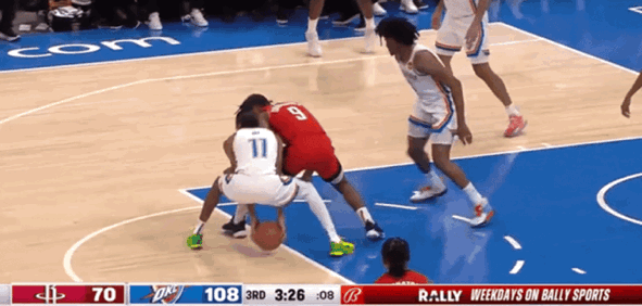 NBA雷霆VS火箭常規賽（雷霆轟153分狂勝火箭32分反超湖人 亞歷山大單節20分三節42分打卡）