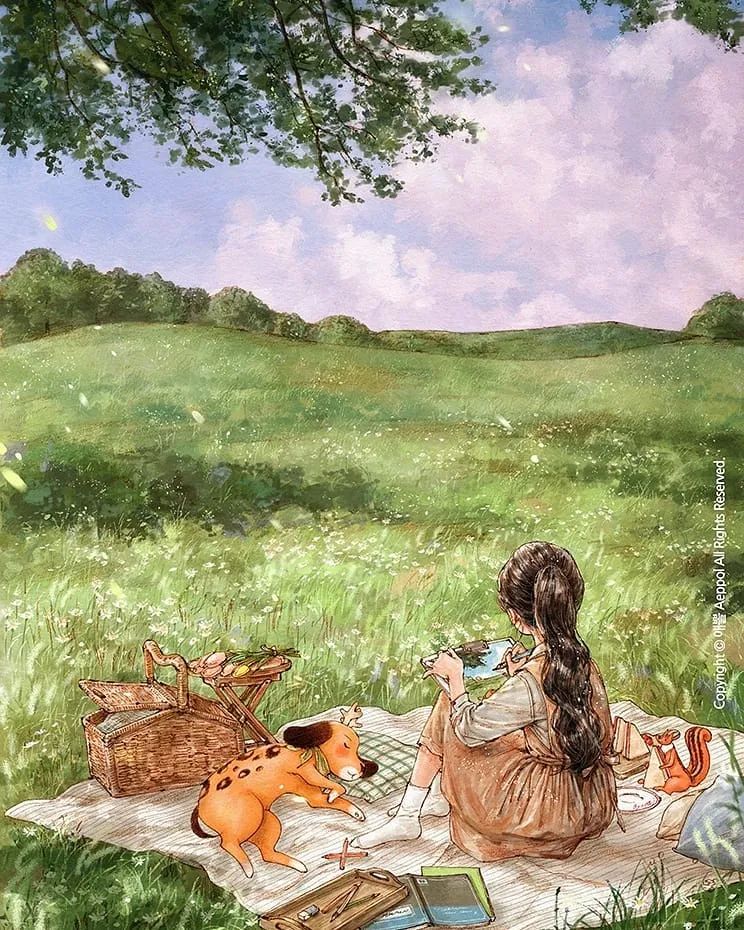 "女版宫崎骏"笔下圈粉无数的精致森林女孩,这画风谁能不爱?