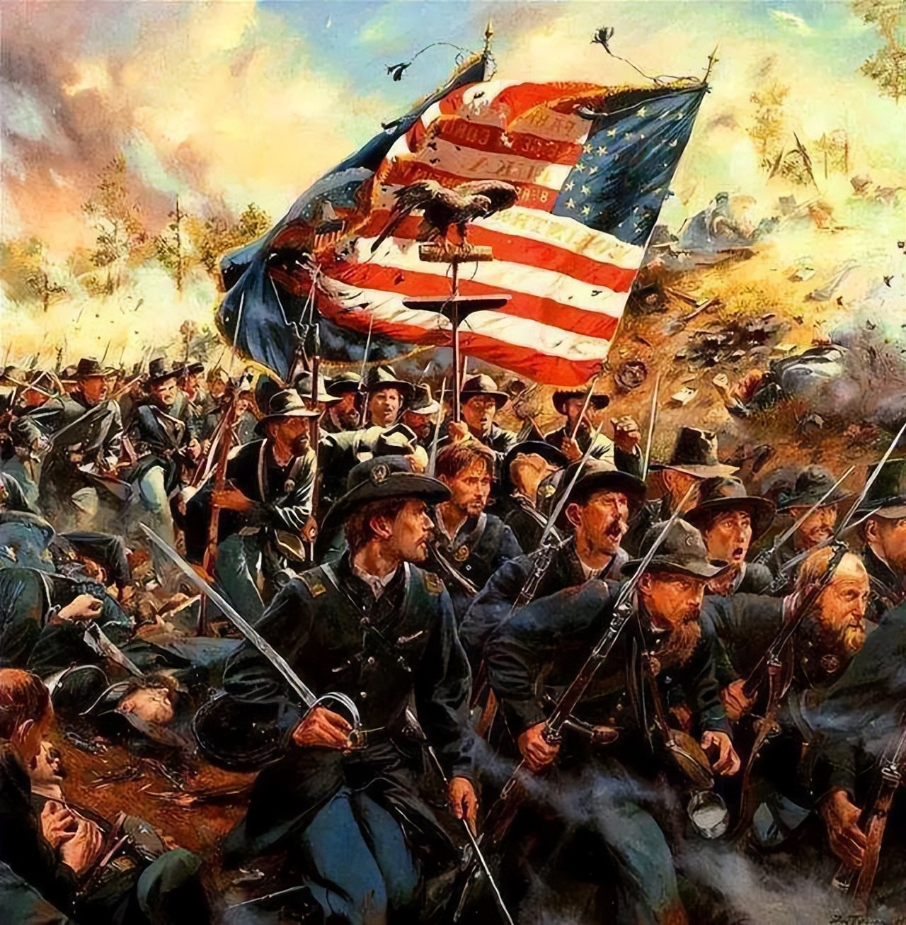 美国独立战争简笔画图片