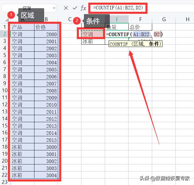 countif函数怎么用？countif函数的使用方法