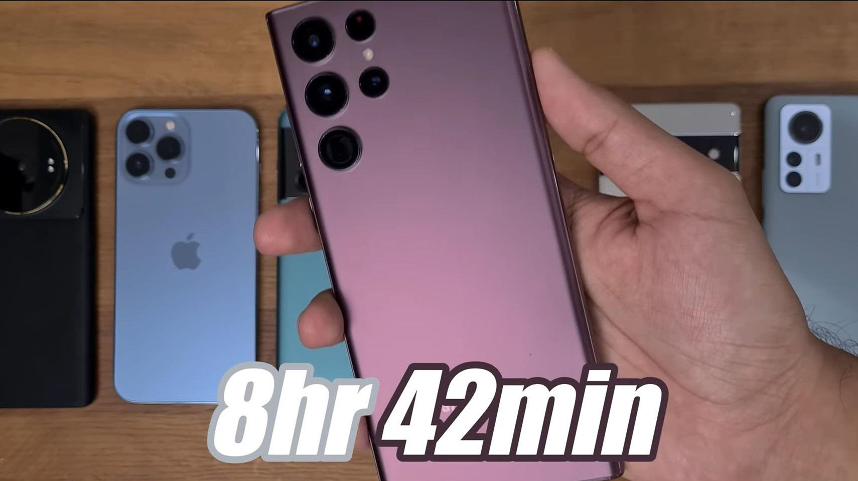 一加10Pro第三小米12SUltra第二，6部手机续航测试，苹果笑到最后