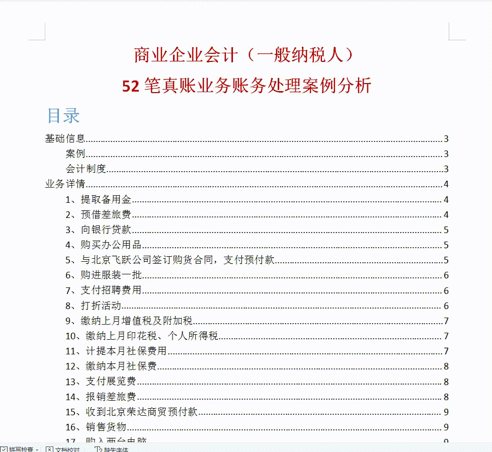 00后女行政转岗做商业企业会计，月薪8k，多亏了54笔商业会计分录