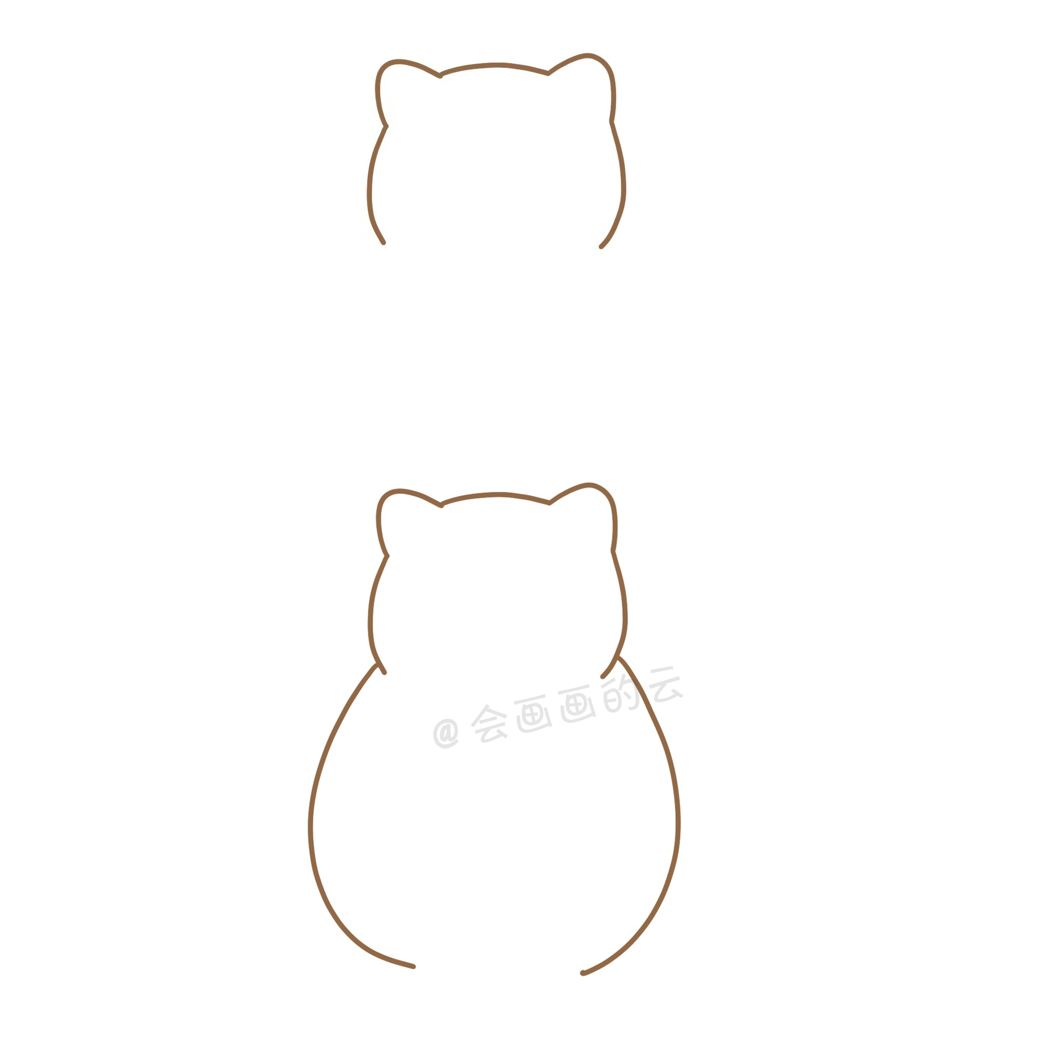 简笔画教程：详细图文讲解三款猫咪的画法，你学会了吗？