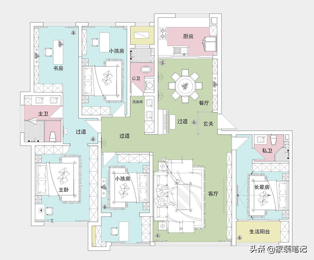 发现长沙一对夫妻的新家，装修现代中式，很美，全屋没有一丝俗气