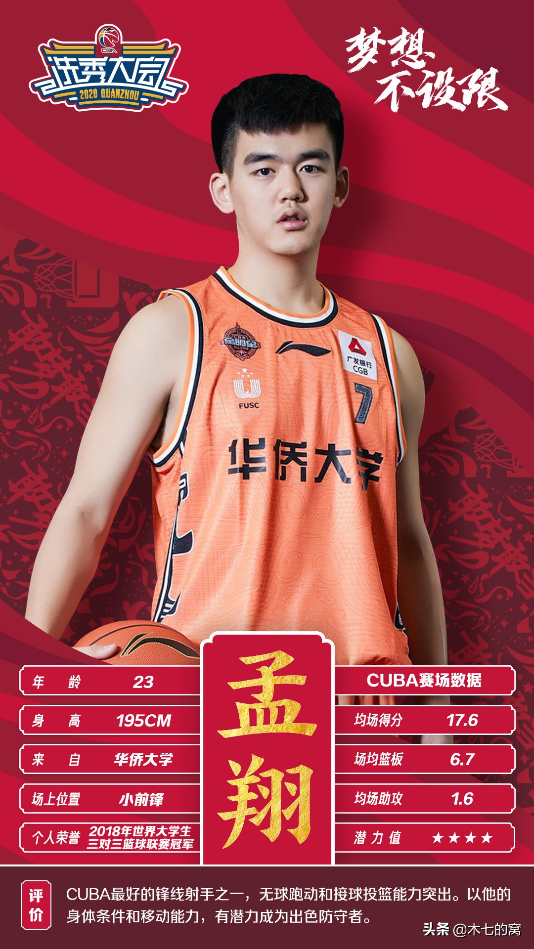 孟翔為什么沒有打cba（CBA看大學：華僑九冠王，從古加尼到孟翔）