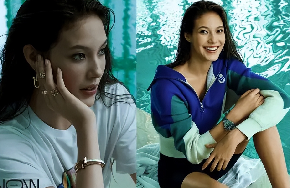 谷爱凌晒出全家福，母亲谷燕年轻时的照片流出，气质上不输女儿