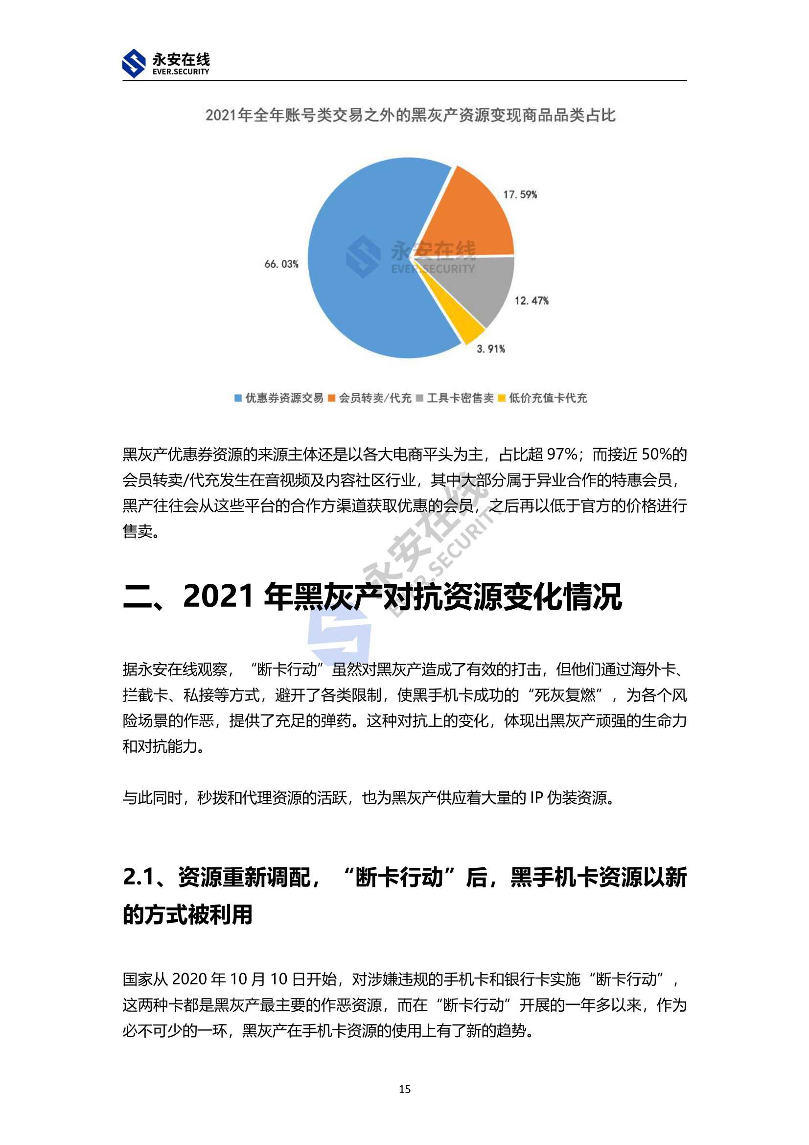 2021年黑灰产行业研究及趋势洞察报告（永安在线）