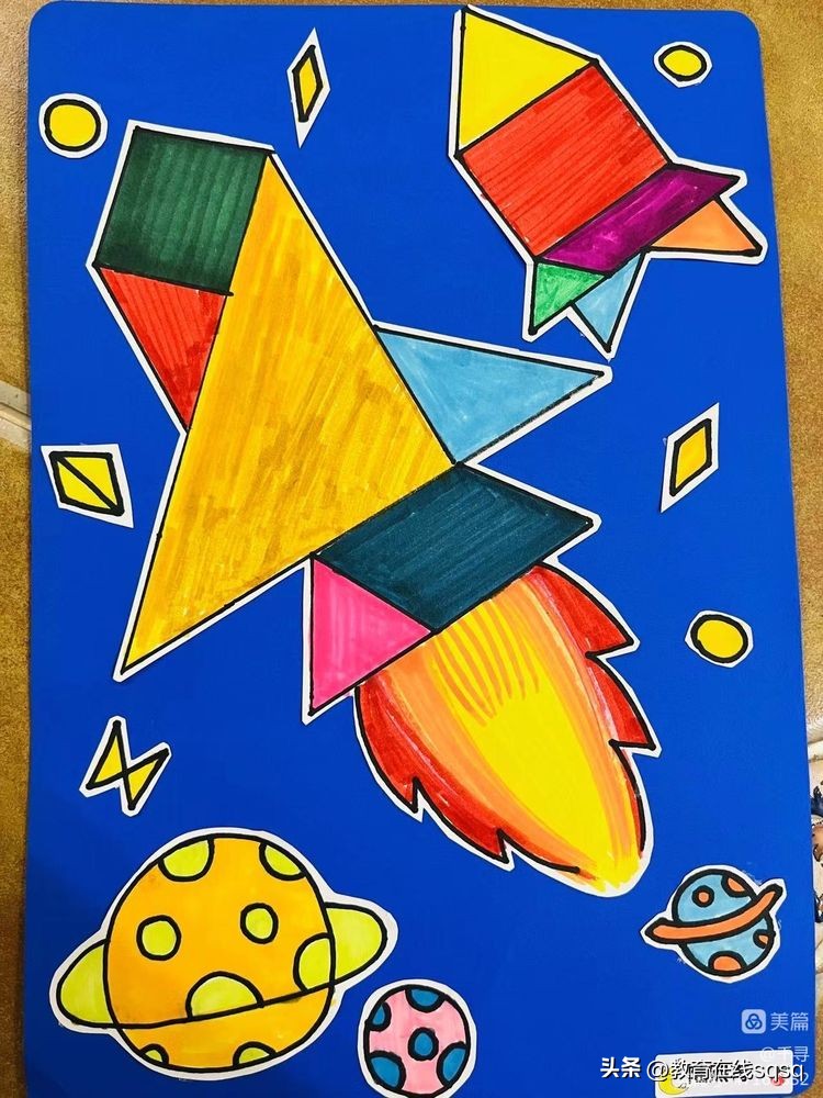 七巧板拼图大全 七巧板拼成的图形-大连号