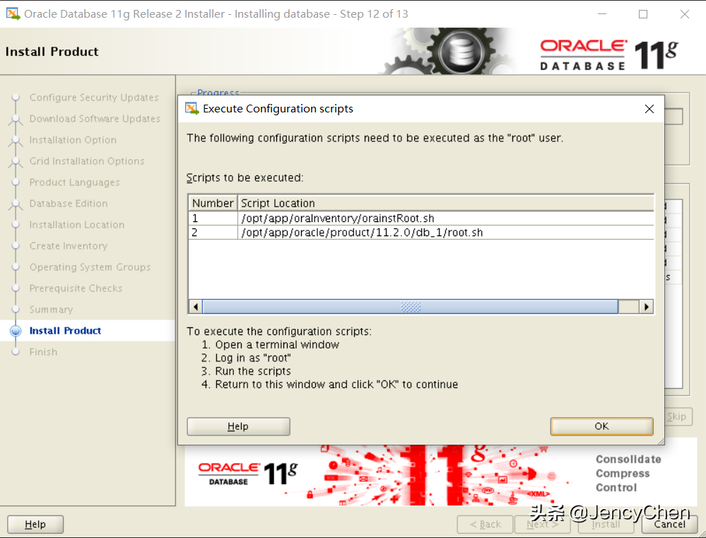 CentOS 7.6下安裝Oracle 11.2.0.4