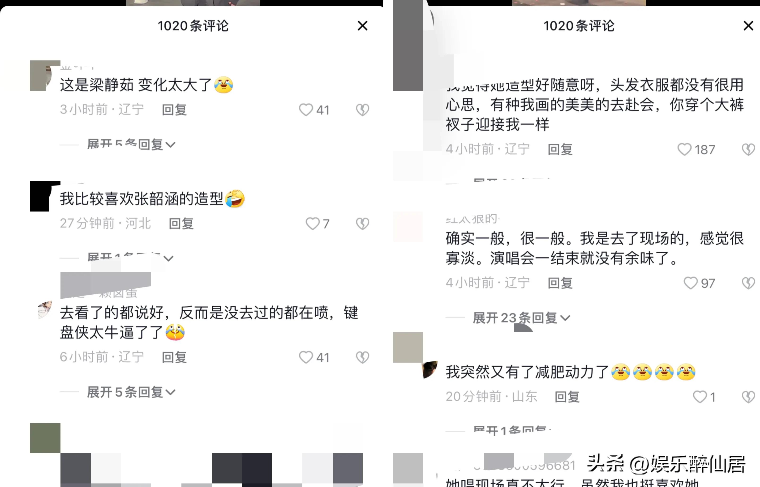 梁静茹沈阳演唱会，胖成“大妈”，彻底放飞自我