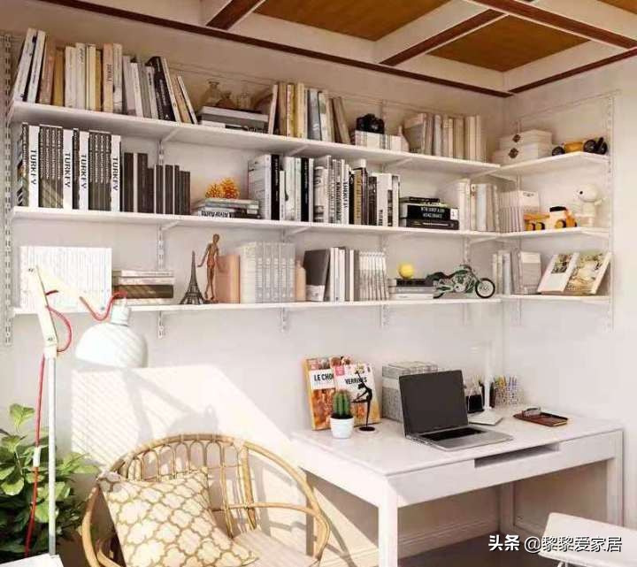 氛围感拉满的书柜墙设计装修图，打造沉浸式阅读空间
