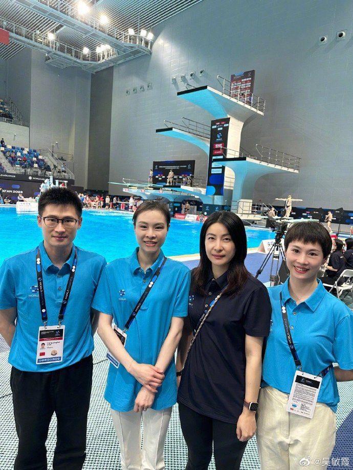 全红婵好开心!合影郭晶晶与吴敏霞,发福了,伏明霞离婚真相大白