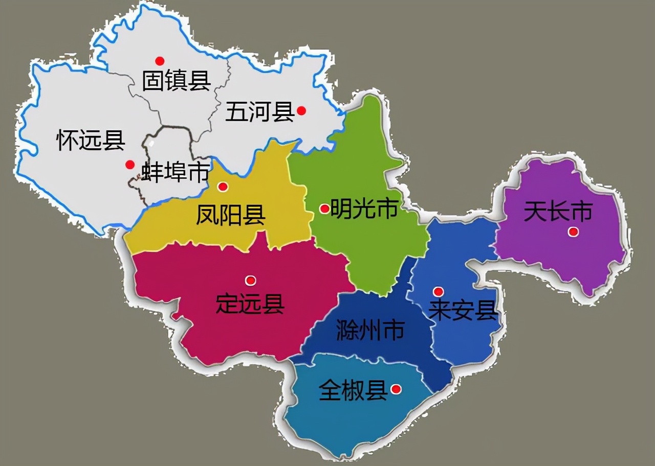 说完了地级市让我们再通过地图来了解一下县级行政区的情况
