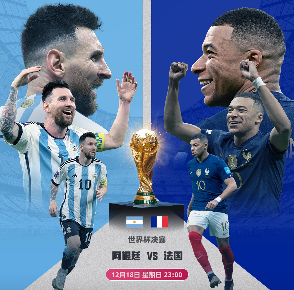 现在有什么足球比赛直播（世界杯决赛阿根廷男足VS法国首发出炉，梅西PK姆巴佩！CCTV5直播）