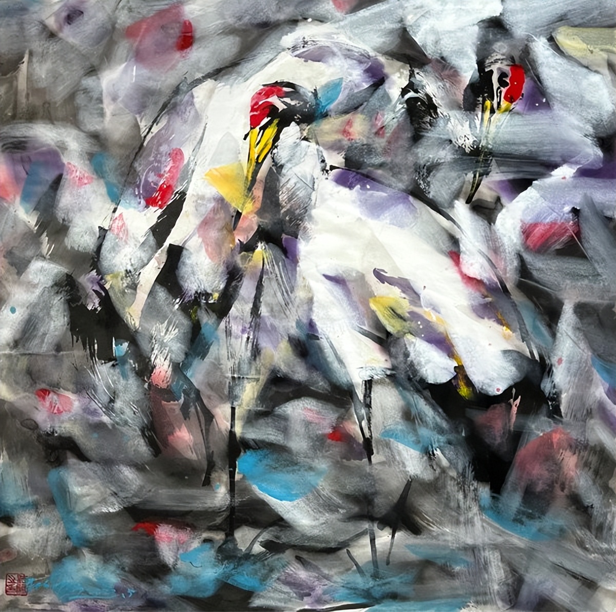 云中鹤 诗中仙 画中见真颜——著名画家朱法鹏作品欣赏