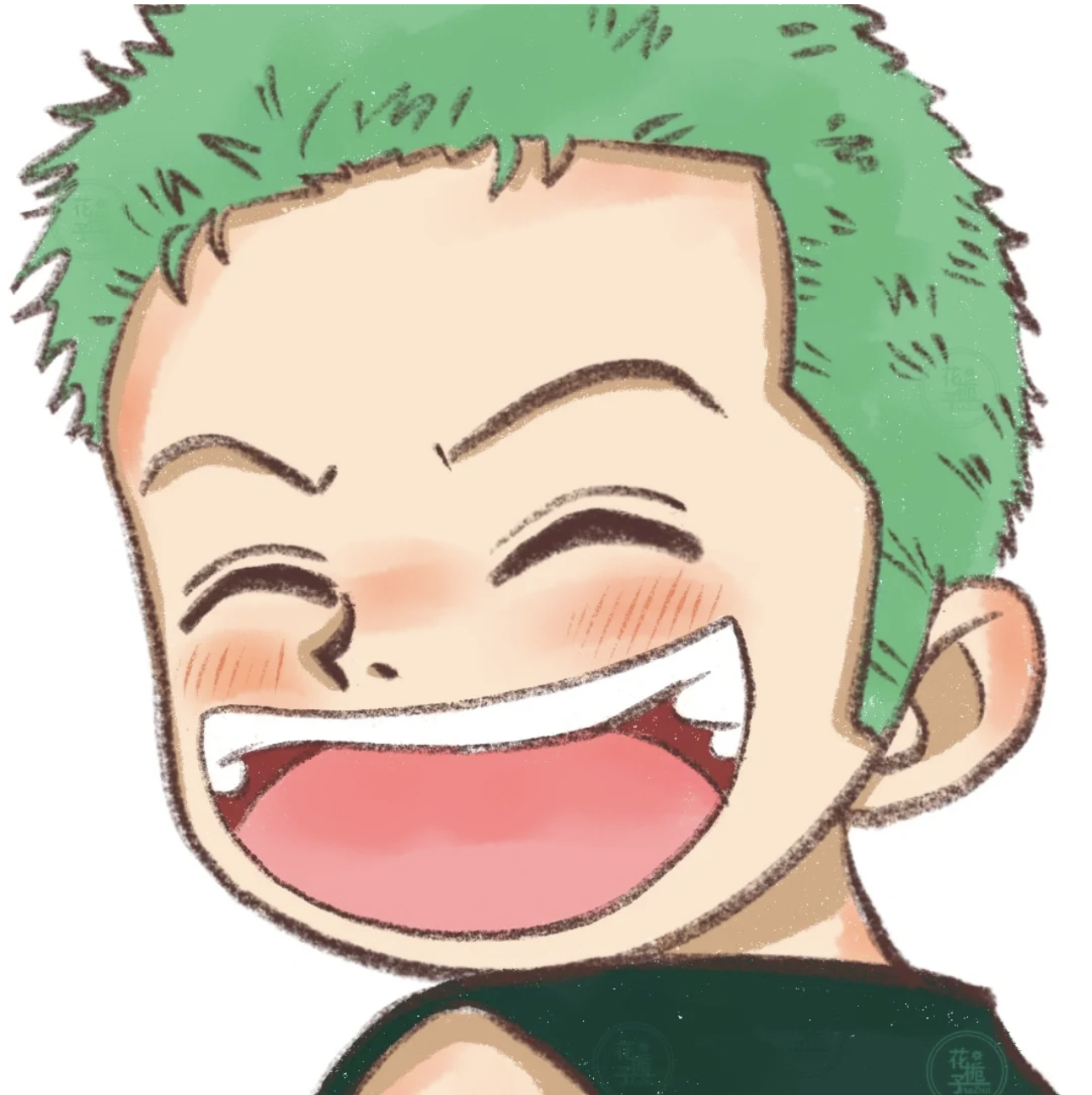 微笑的图片(海贼王全员治愈笑容头像,生活就该大笑起来)