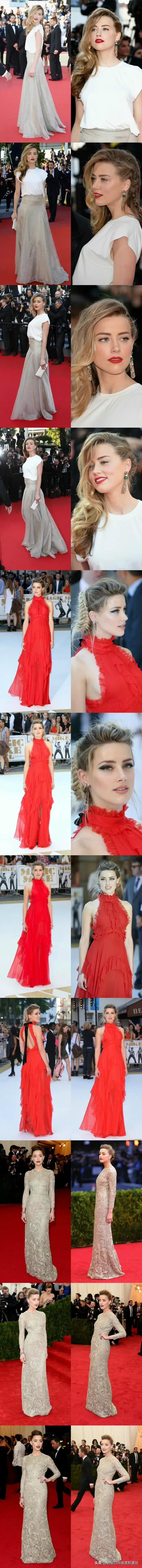Amber Heard｜最全的红毯绝美造型合集上线
