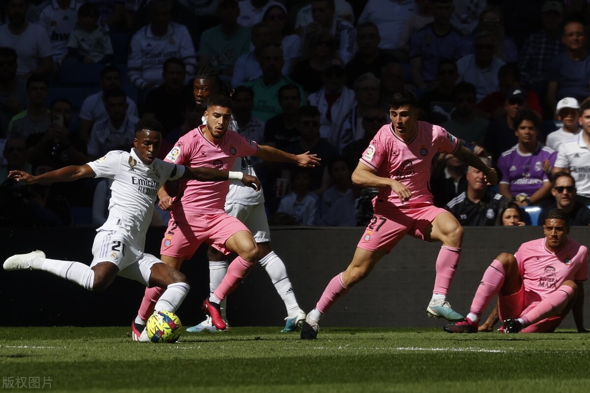 西甲-皇马3-1逆转西班牙人 维尼修斯破门 米利唐阿森西奥进球
