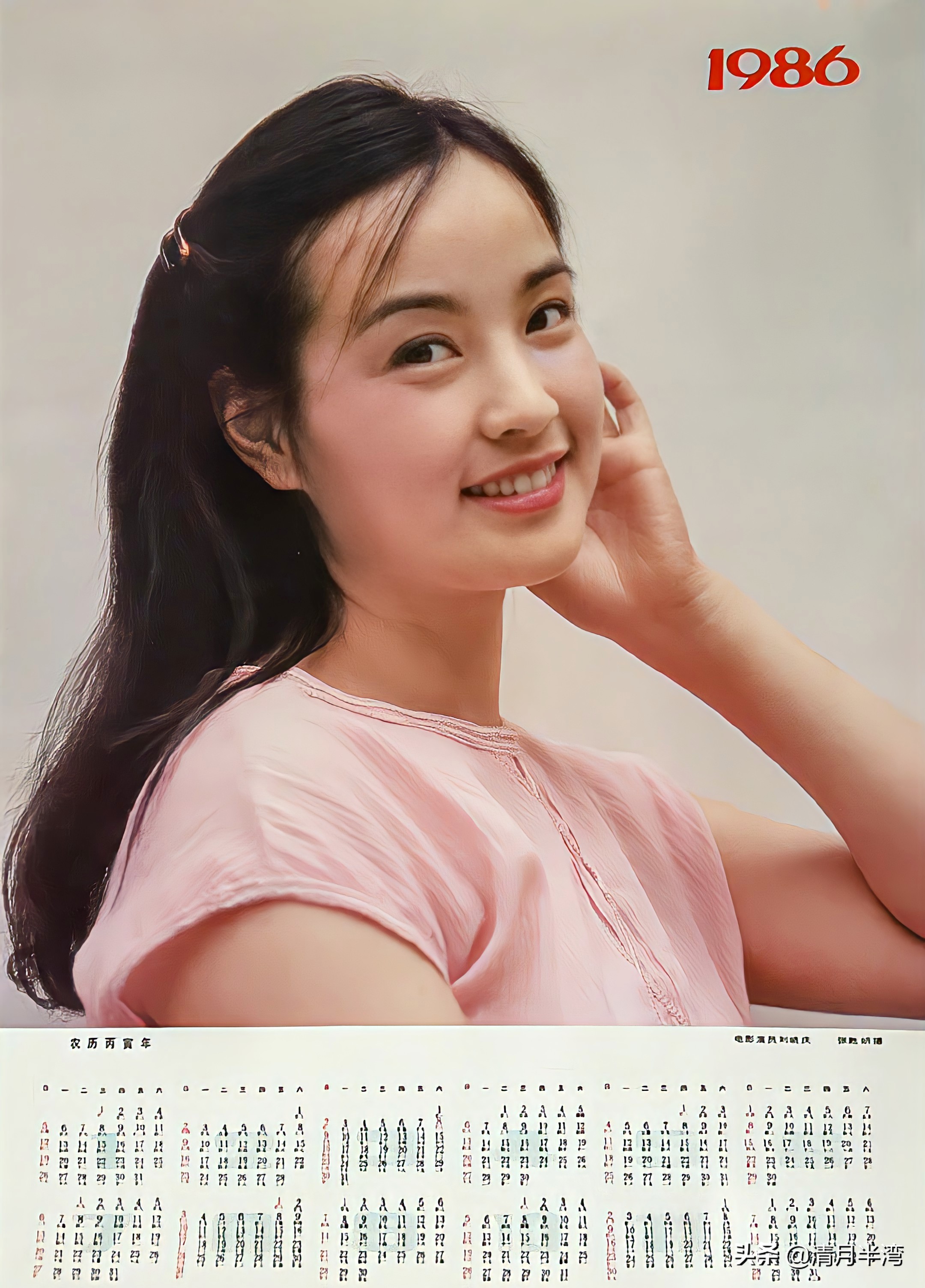 80年代父辈迷恋的挂历女神，原汁原味天然美，竟找不出一个重样的