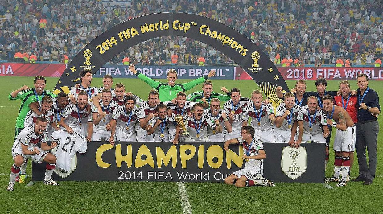 世界杯冠军2018排名表(世界杯冠军数排行榜：巴西5冠领衔第1，意大利4冠第2，西班牙1冠)