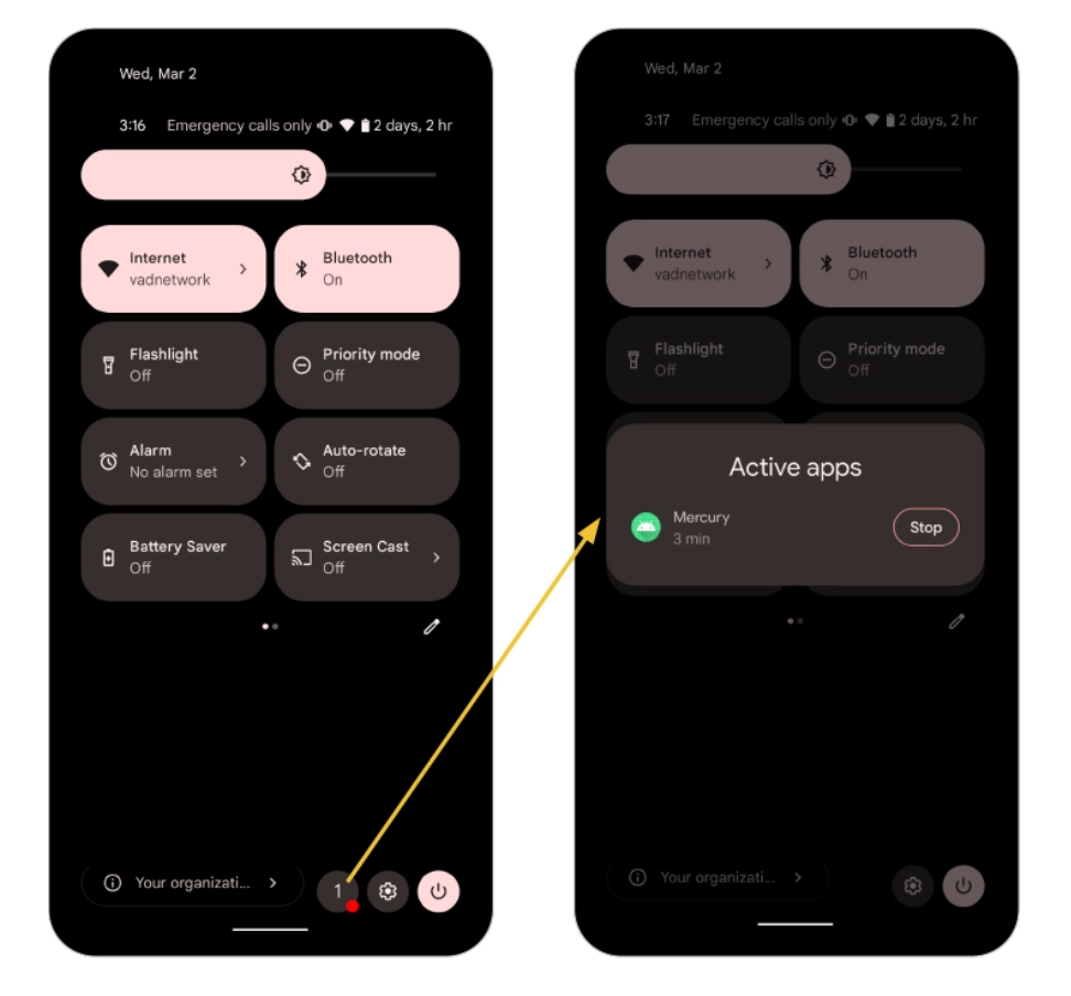 Android13上线“任务管理器”：可在通知中心一键关闭前台服务