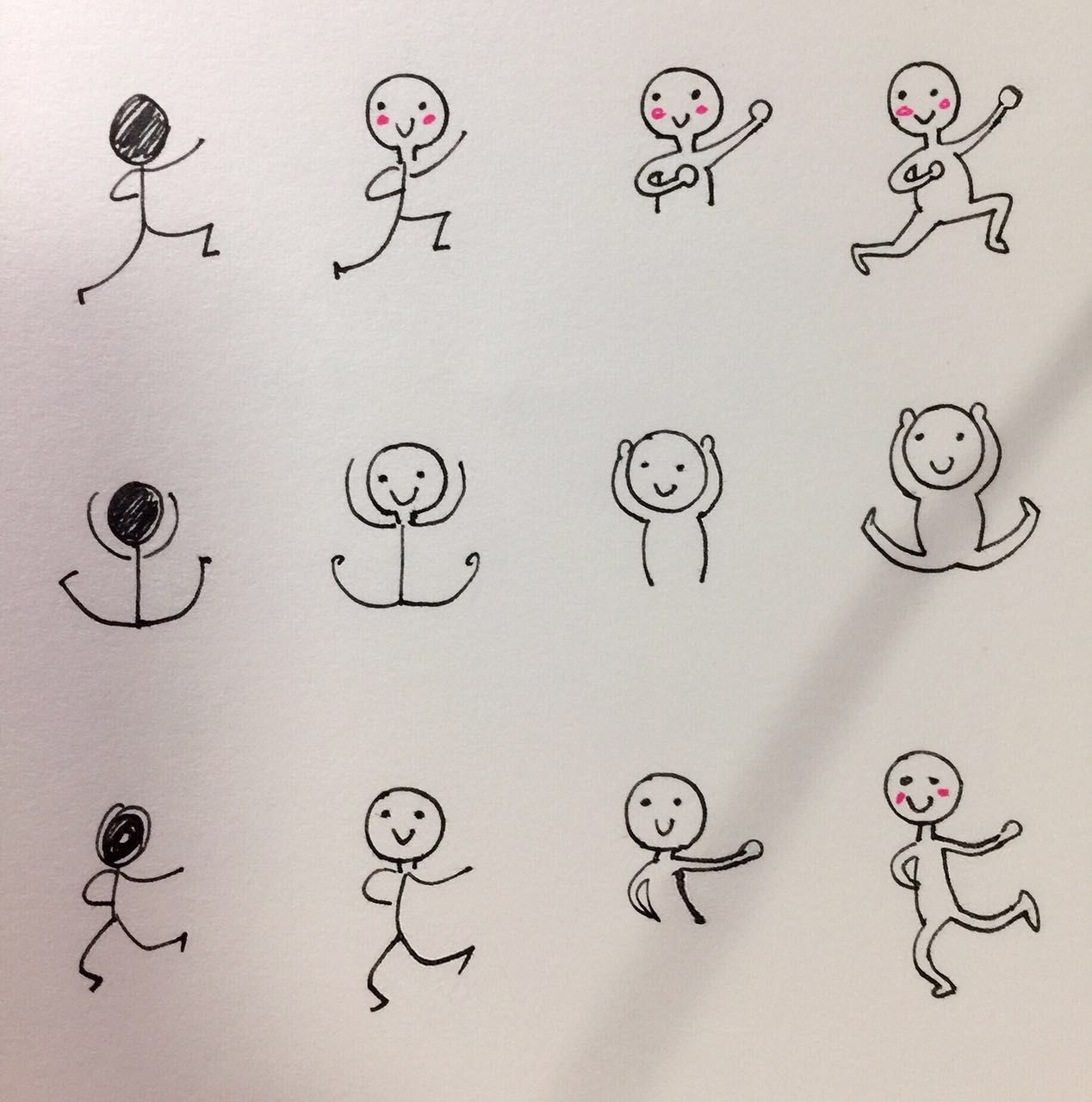 可爱的卡通小人物怎么画（人物简笔画速成画法）