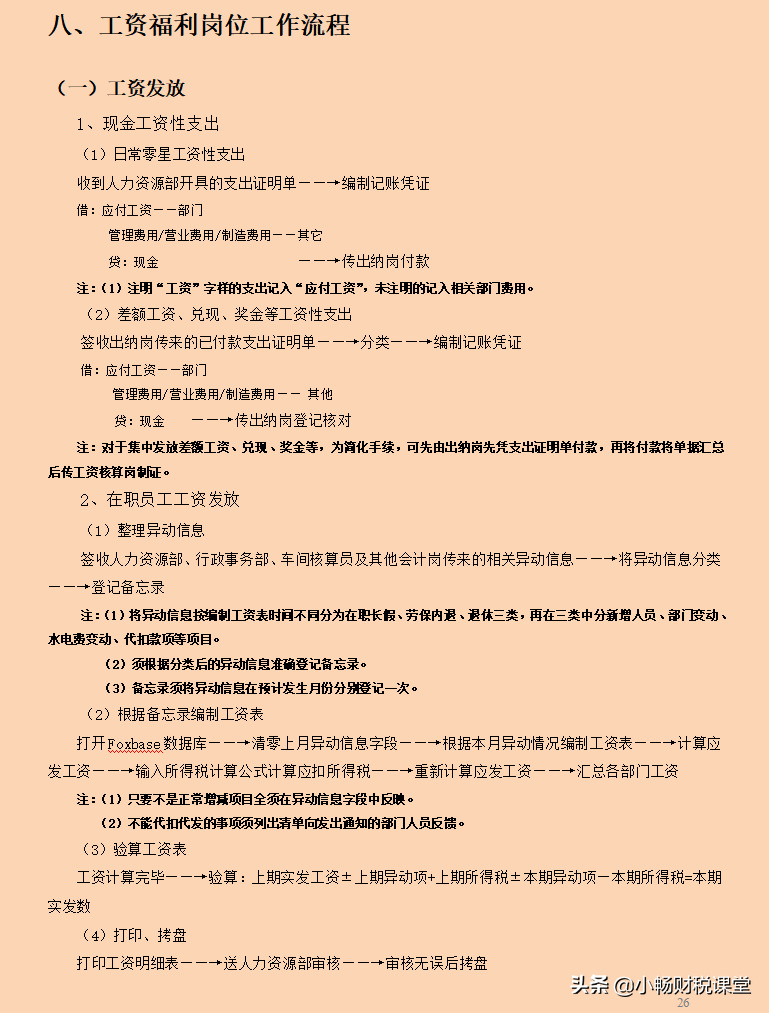 不愧是10年经验的老会计，编制的财务各岗位工作流程，真让人佩服
