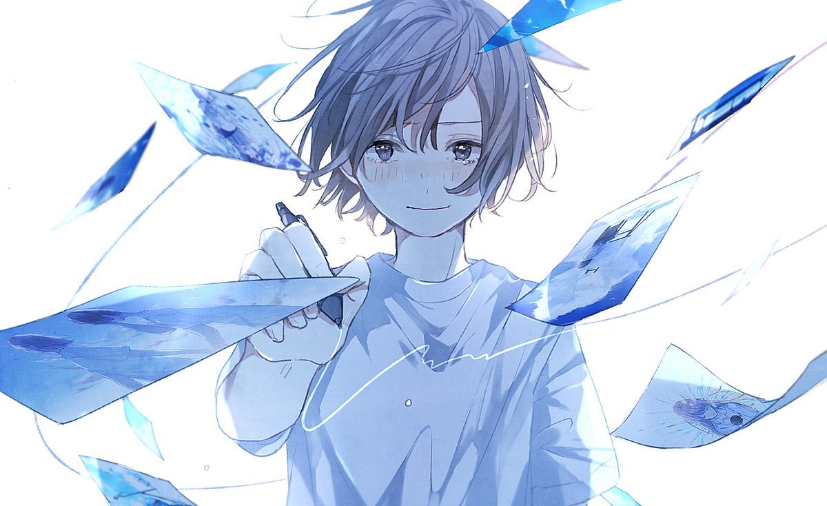 蓝色的唯美简短句子_晶羽文学网