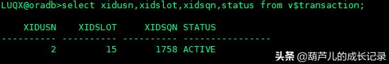 Oracle中的鎖相關視圖介紹（TX、TM）