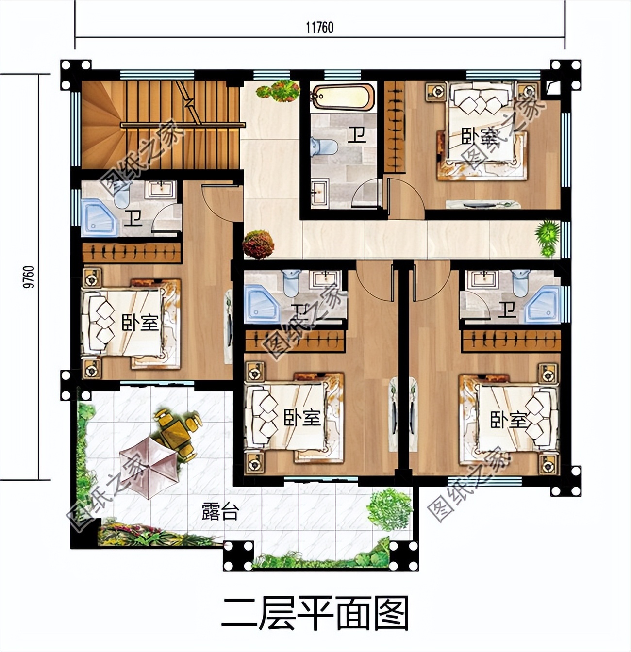 5款精美别墅设计，外观耐看，布局合理实用保您满意