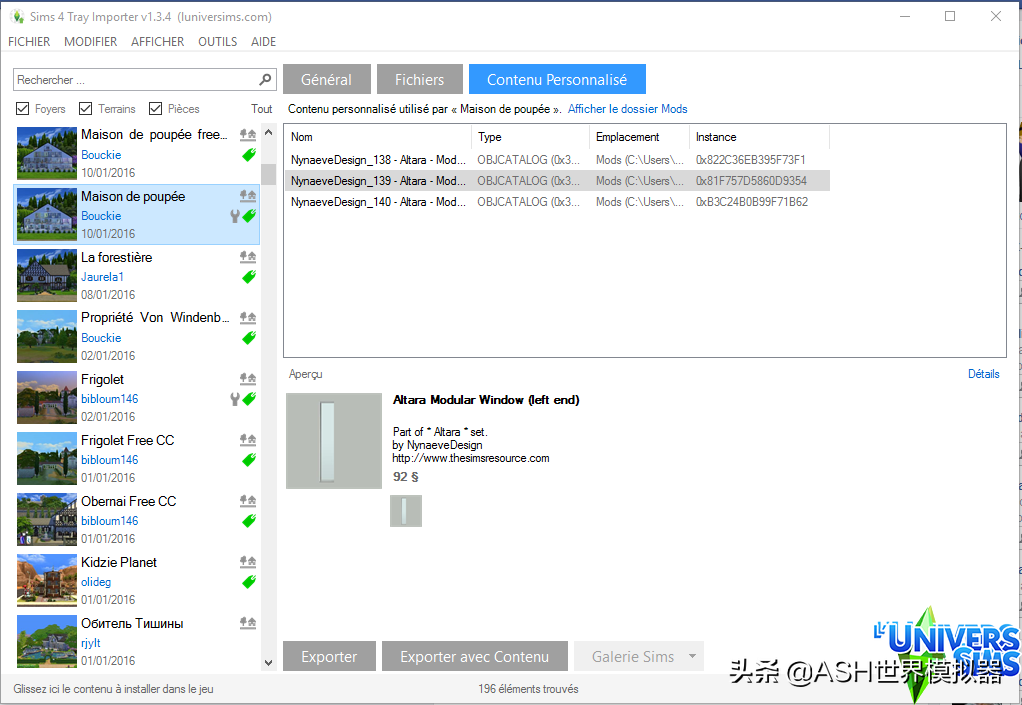 模拟人生4.存档数据库管理器更新.Tray Importer 1.22.06.2共享下载