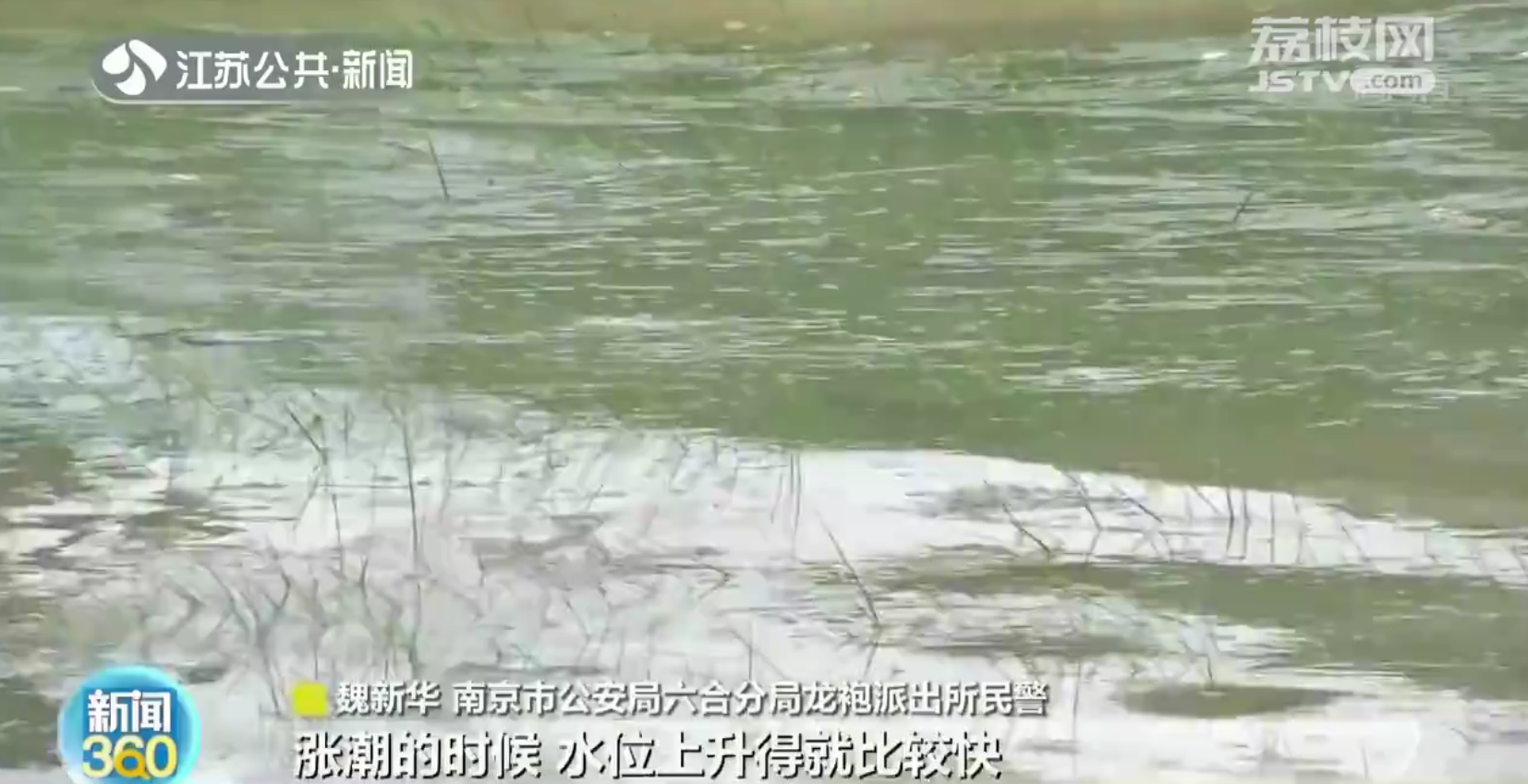 南京六合：三阿姨组团摘粽叶被困江中 民警下水紧急救援