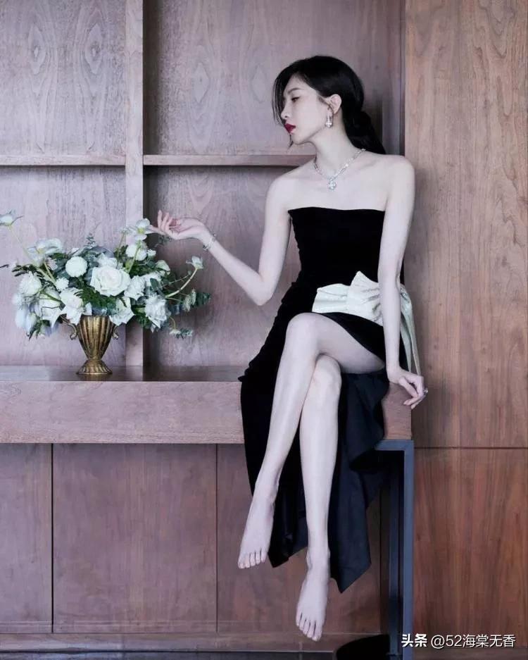 江疏影，有点事业女强人的感觉，不过确实很美