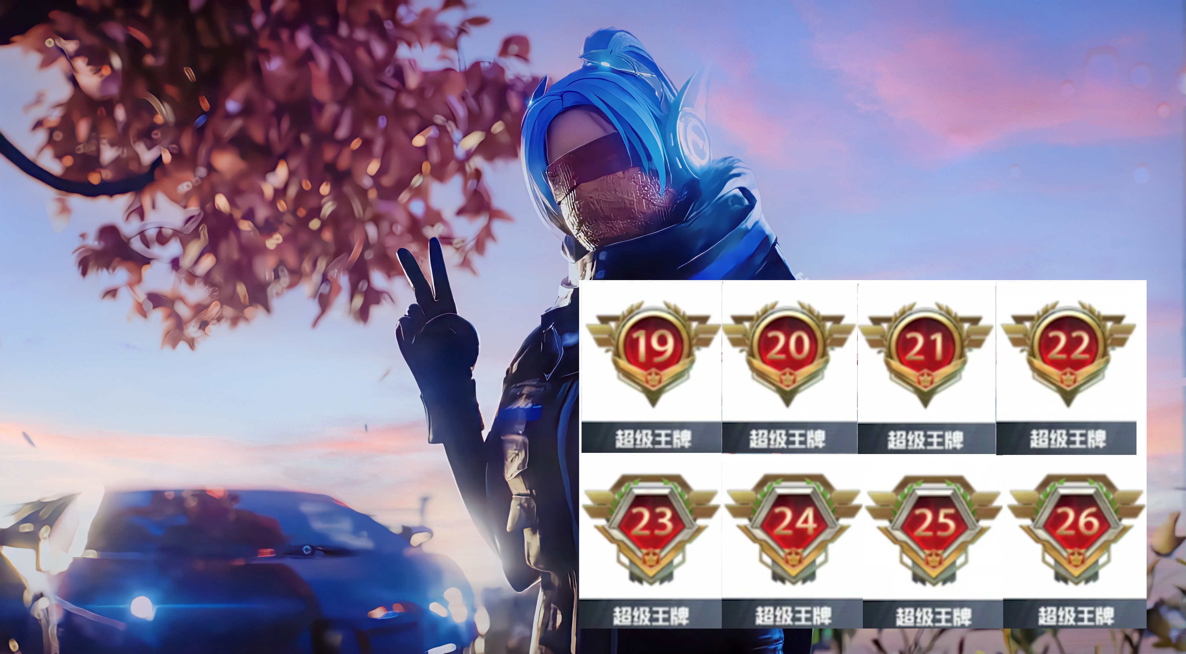 吃鸡段位级别排列吃鸡王牌印记图片