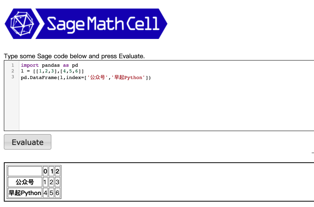 如何在网页中执行一段 <a href='/map/pandas/' style='color:#000;font-size:inherit;'>pandas</a> 代码？