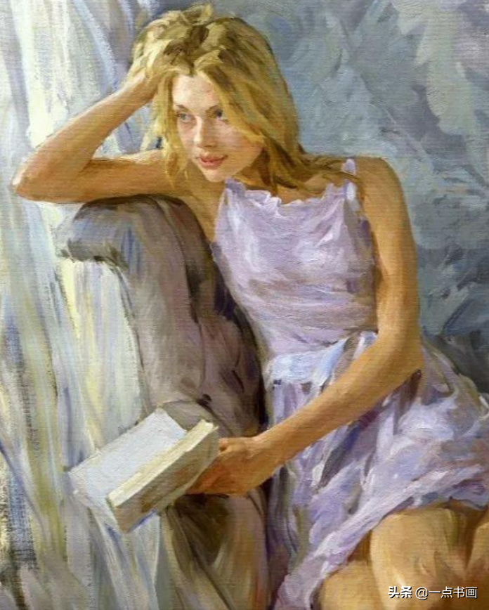 俄罗斯 克罗托夫油画中的女郎，真是风情万种